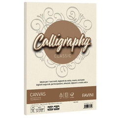 CALLIGRAPHY canvas - Avorio - 200g/m2 – 50 fogli