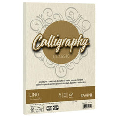 CALLIGRAPHY lino - Avorio - 120g/m2 – 50 fogli