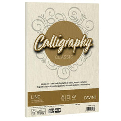 CALLIGRAPHY lino - Avorio - 120g/m2 – 50 fogli