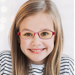 ABGLASSESK - Occhiali per bambini con trattamento anti luce blu, lenti in plastica per utilizzo con smartphone e tablet [TECH for KIDS]
