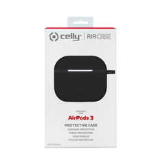 AIRCASE - Custodia in silicone morbido compatibile con Airpods 3rd Gen.