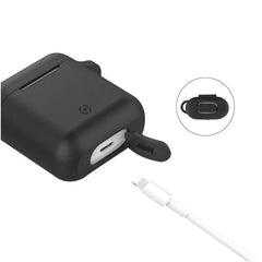 AIRCASE - Custodia in silicone morbido compatibile con Airpods 1st Gen. / 2nd Gen.