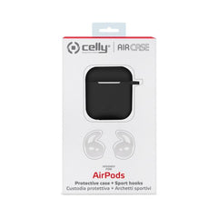 AIRCASE - Custodia in silicone morbido compatibile con Airpods 1st Gen. / 2nd Gen.