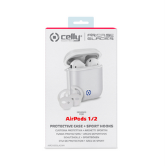 AIRCASE - Custodia in silicone morbido compatibile con Airpods 1st Gen. / 2nd Gen.
