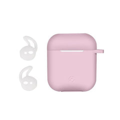 AIRCASE - Custodia in silicone morbido compatibile con Airpods 1st Gen. / 2nd Gen.