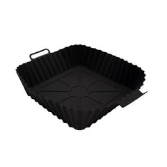 MUITOMAS - Teglia in silicone per friggitrice ad aria nero