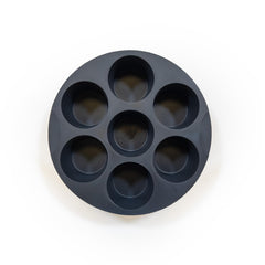 MUITOMAS - Stampo per muffin per friggitrice ad aria in silicone nero