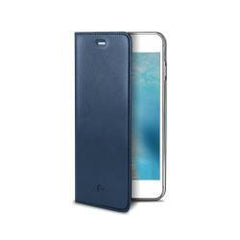 AIRPELLE -Custodia a libro in vera pelle colore blu compatibile con Apple iPhone SE 2020/ iPhone 8/ iPhone 7