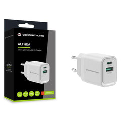 CARICATORE PD USB 2-PORTE da 33W GaN, 1x USB-C, 1x USB-A, QC 3.0, PPS, PD 3.0