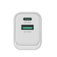 CARICATORE PD USB 2-PORTE da 33W GaN, 1x USB-C, 1x USB-A, QC 3.0, PPS, PD 3.0