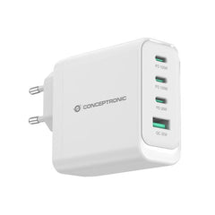 CARICATORE PD USB 4-PORTE 100W GaN, 3x USB-C, 1x USB-A, QC 3.0, PPS, PD 3.0
