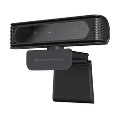 WEBCAM FULL HD 1080P -- Obiettivo Gradangolare 80°, Compatibile con Windows Hello Face