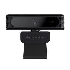WEBCAM FULL HD 1080P -- Obiettivo Gradangolare 80°, Compatibile con Windows Hello Face