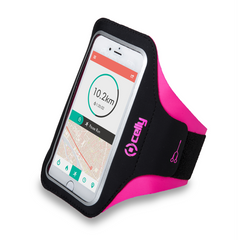 ARMBAND - Fascia da braccio ultra leggero, regolabile, materiali impermeabili, finestra trasparente per utilizzare il touch screen compatibile con tutti gli smartphone fino a 6.5"