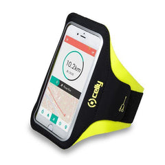 ARMBAND - Fascia da braccio ultra leggero, regolabile, materiali impermeabili, finestra trasparente per utilizzare il touch screen compatibile con tutti gli smartphone fino a 6.5"