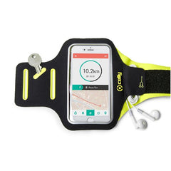 ARMBAND - Fascia da braccio ultra leggero, regolabile, materiali impermeabili, finestra trasparente per utilizzare il touch screen compatibile con tutti gli smartphone fino a 6.5"