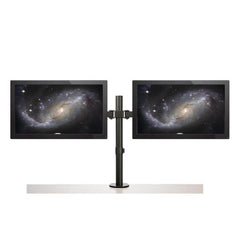 Staffa per due monitor con montaggio su scrivania