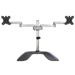 Supporto Doppio Monitor in Acciaio e Alluminio