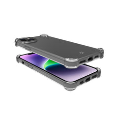ARMOR - Cover rigida trasparenti con bordi corrazzati e angoli rinforzati compatibile con Apple iPhone 15 Plus