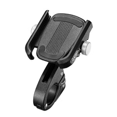 ARMORBIKE - Supporto per smartphone universale utilizzo bici, ebike, monopattino ultra resistente in metallo, dotato di alette con viti manuali, gancio regolabile, ruotabile a 360°
