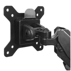 Supporto a Doppio Braccio per dual Monitor con 2 porte USB e Audio Pass-Through