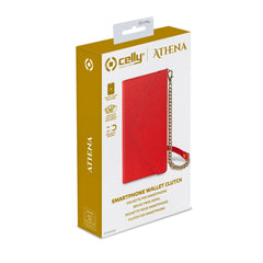 ATHENA - Pochette universale a portafoglio effetto safiano con chiusura magnetica compatibile con smartphone fino a 6.9" dimensione display