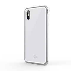 ATTRACTION - Cover magnetica con bordi in alluminio, protezione 360° compatibile con Apple iPhone Xs/ iPhone X