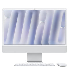 iMac 24" con display Retina 4,5K: Chip Apple M4 con CPU 10-core e GPU 10-core, 16GB, 256GB SSD - Argento
