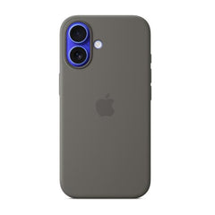 Custodia MagSafe in silicone per iPhone 16 Plus - Grigio pietra