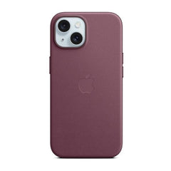 Custodia MagSafe in tessuto FineWoven per iPhone 15 - Gelso
