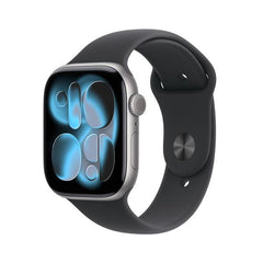 Apple Watch Series 11 GPS + Cellular, Cassa 46 mm in alluminio grigio siderale con Cinturino Sport nero -  e M/L