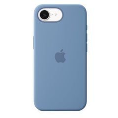 Custodia in silicone per iPhone 16e - Blu inverno