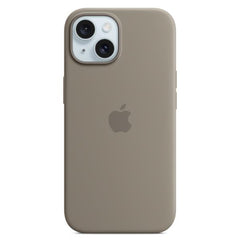 Custodia MagSafe in silicone per iPhone 15 - Grigio creta