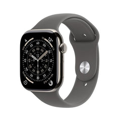Apple Watch Series 11 GPS + Cellular, Cassa 46 mm in titanio naturale con Cinturino Sport grigio pietra - M/L