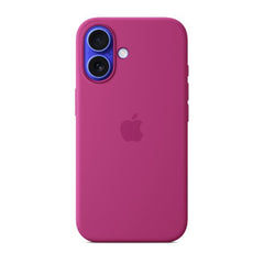 Custodia MagSafe in silicone per iPhone 16 - Fucsia
