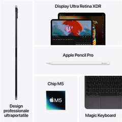 iPad Pro 13" Wi‑Fi 2TB con vetro standard - Argento