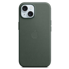 Custodia MagSafe in tessuto FineWoven per iPhone 15 Plus - Sempreverde