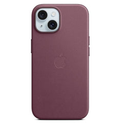 Custodia MagSafe in tessuto FineWoven per iPhone 15 - Gelso