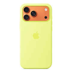 Custodia MagSafe in silicone per iPhone 17 Pro Max - Giallo neon