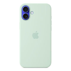 Custodia MagSafe in silicone per iPhone 16 Plus - Acquamarina