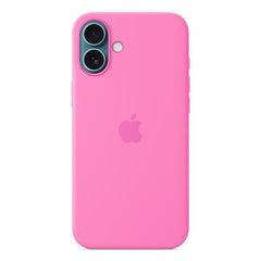 Custodia MagSafe in silicone per iPhone 16 Plus - Rosa peonia
