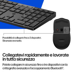 Kit Tastiera e Mouse wireless e Bluetooth dual-mode HP 495C