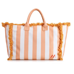 MUITOMAS - Borsa da spiaggia bianco/ peach fuzz