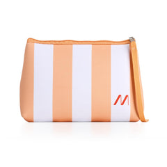 MUITOMAS - Pochette in neoprene bianco/ peach fuzz