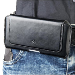 BELTPRO - Custodia universale orizzontale con passante cintura in pelle sintetica compatibile con smartphone fino a 6.1" dimensione display
