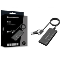 LETTORE DI SCHEDE 3-in-1 USB-C (SD x2, Micro SD/T-Flash x2, MS x1, CF x1, xD x1)