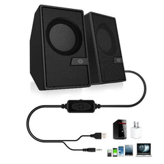 SPEAKER 2.0 3x3W BLUTEOOTH 5.0, Jack 3.5mm per PC, USB