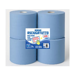 BOBINA ASCIUGATUTTO - 2 VELI BLU - 4 BOBINE