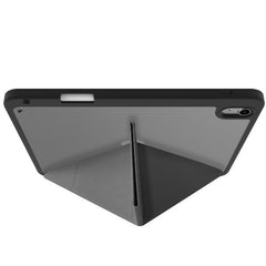 BOOKMAG- Custodia a libro, con retro cover trasparente, ultra sottile, materiale resistente agli urti, on/off display compatibile con Apple iPad 11" 11th gen/ iPad 10.9"