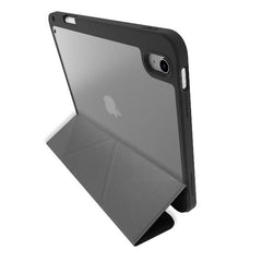 BOOKMAG- Custodia a libro, con retro cover trasparente, ultra sottile, materiale resistente agli urti, on/off display compatibile con Apple iPad 11" 11th gen/ iPad 10.9"